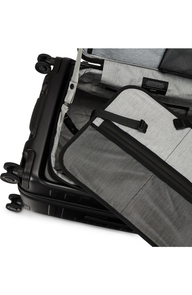 LOJEL Cubo Medium Check in 26 inch Lightweight Luggage, Alternate, color, Black