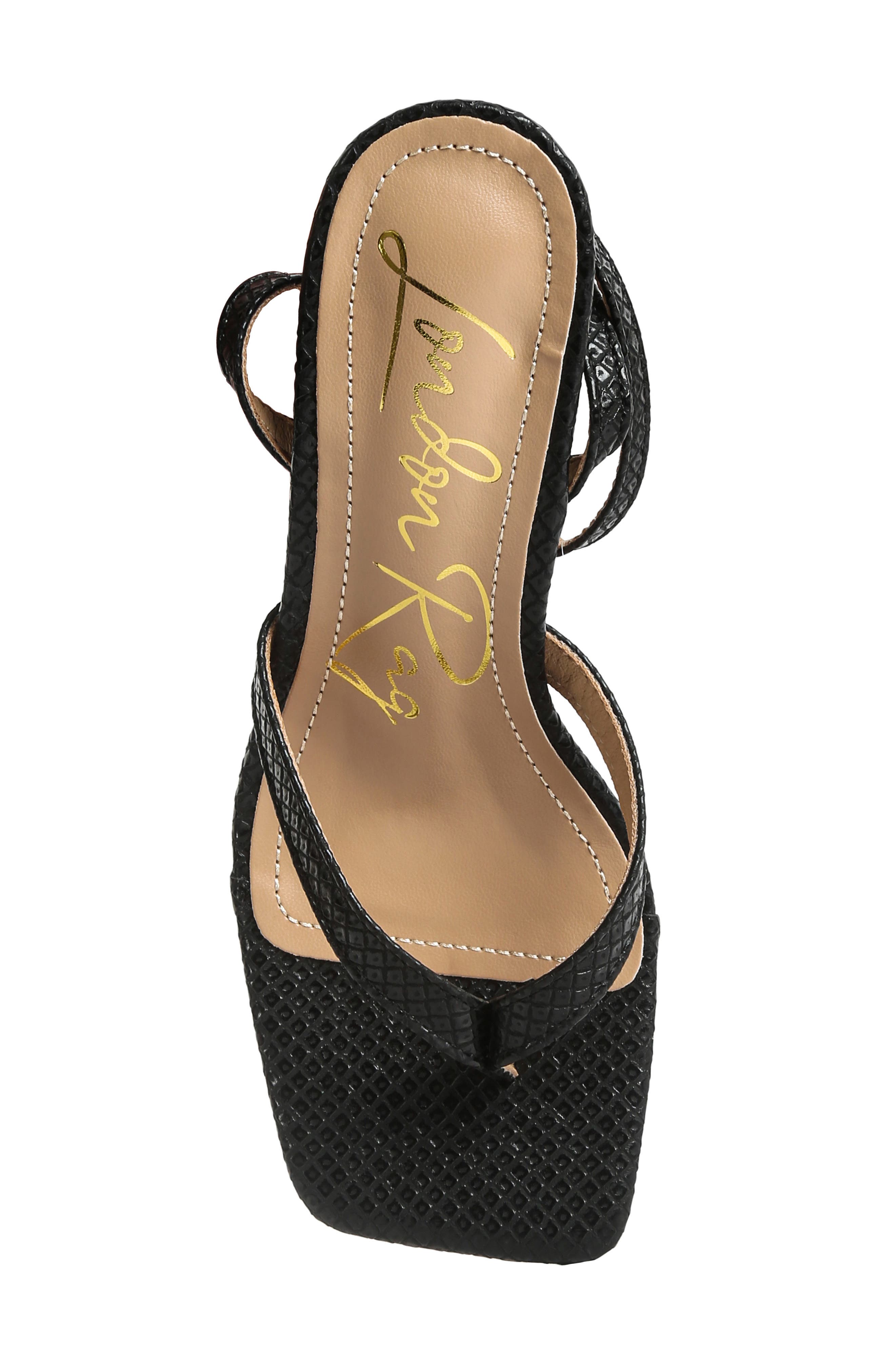 LONDON RAG Celty Croc Embossed Sandal, Alternate, color, 