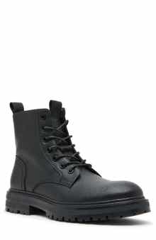 Nilles Faux Leather Combat Boot