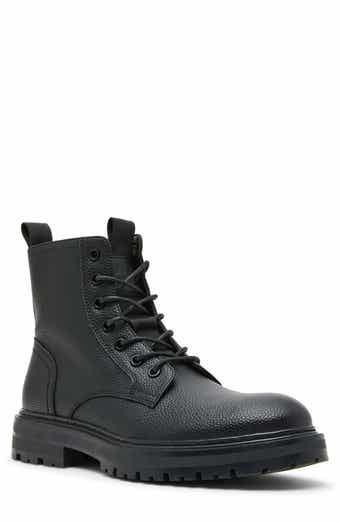 Nilles Faux Leather Combat Boot