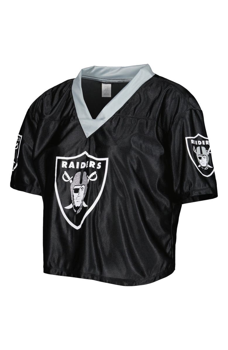 JERRY LEIGH Women's Black Las Vegas Raiders Game Day Costume Sleep Set, Alternate, color,