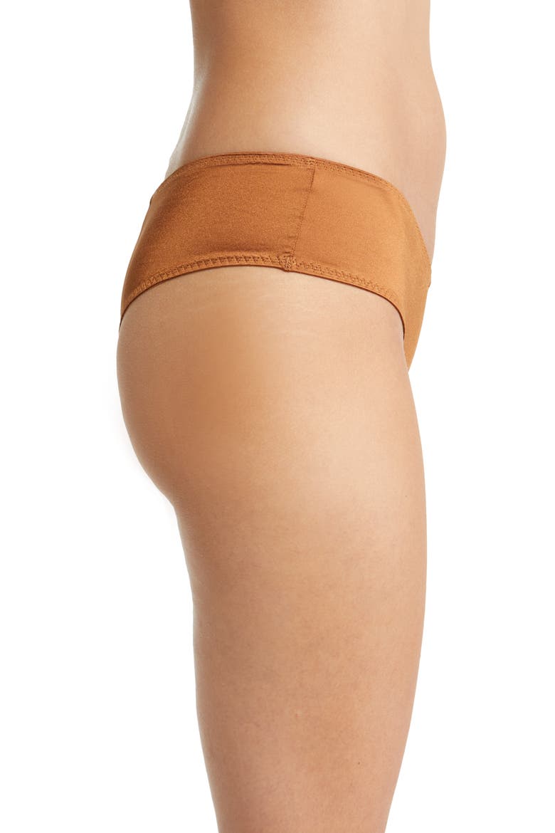 Satin Hipster Briefs, Alternate, color, BRONZE