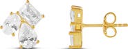 SHYMI Multi Shape Cubic Zirconia Stud Earrings