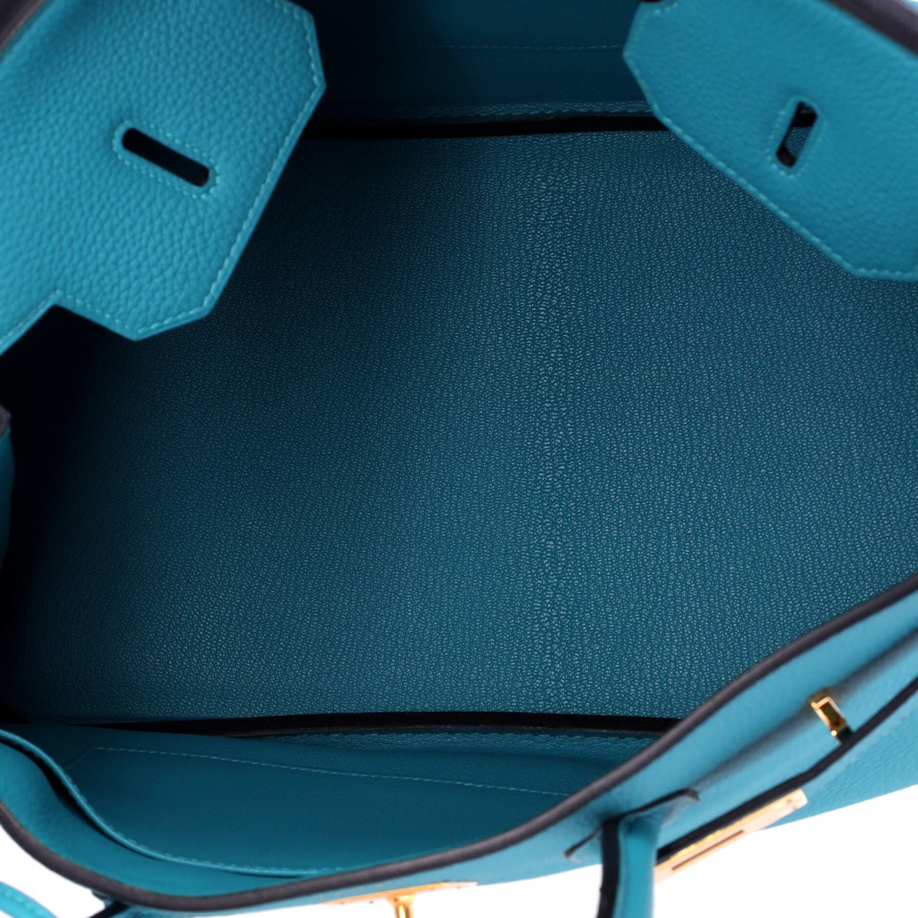 Pre-Owned Hermes Birkin Handbag Blue Togo with Gold Hardware 35, Alternate, color, Turquoise