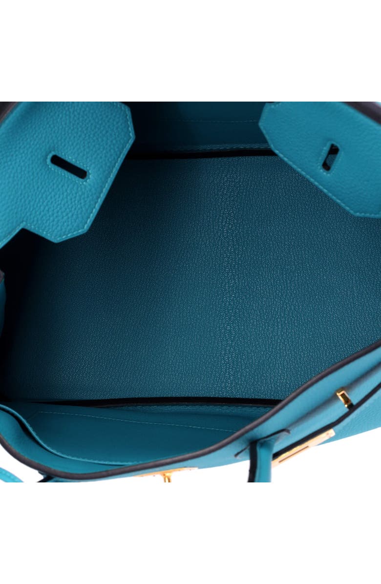 Pre-Owned Hermes Birkin Handbag Blue Togo with Gold Hardware 35, Alternate, color, Turquoise