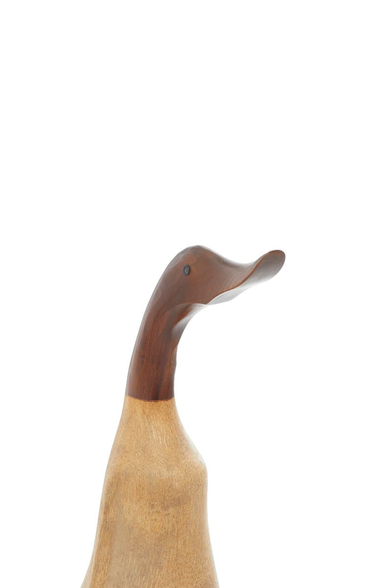 SONOMA SAGE HOME Brown Bamboo Farmhouse Duck Sculpture - Set of 2, Alternate, color, Brown