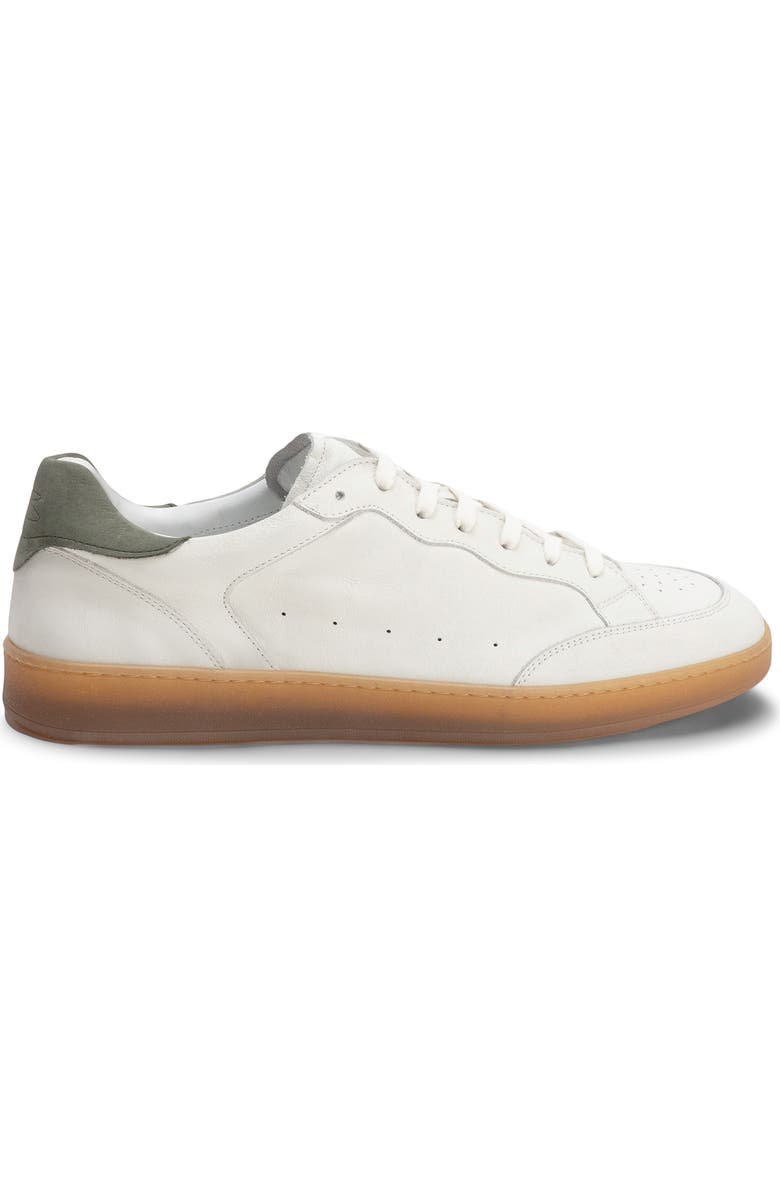 Robert Barakett Rodney Court Leather Sneaker, Alternate, color, White