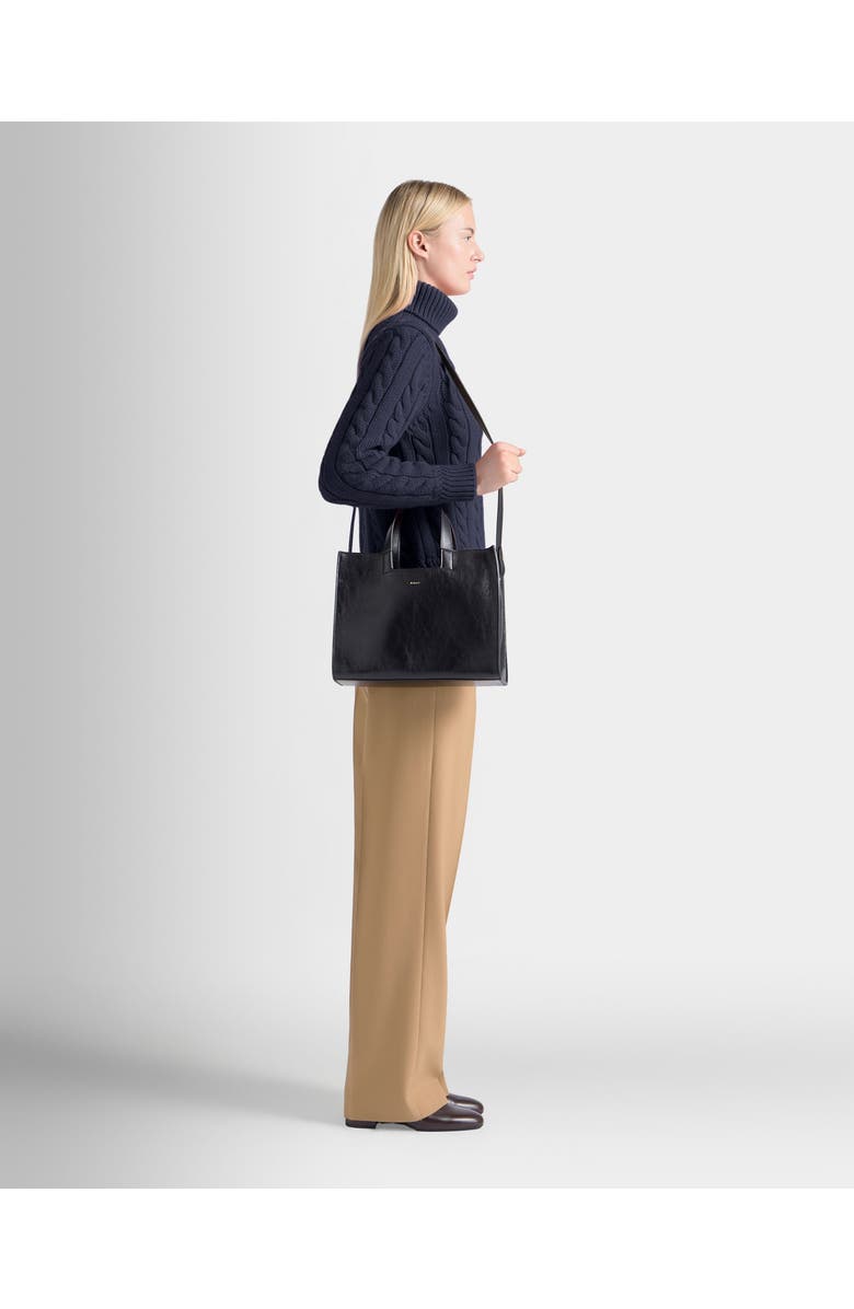 Bally Easy Bally Tote Bag in Bovine Leather, Alternate, color, Black