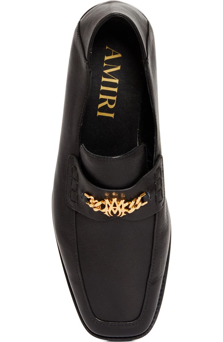 AMIRI MA Chain Penny Loafer, Alternate, color, Black