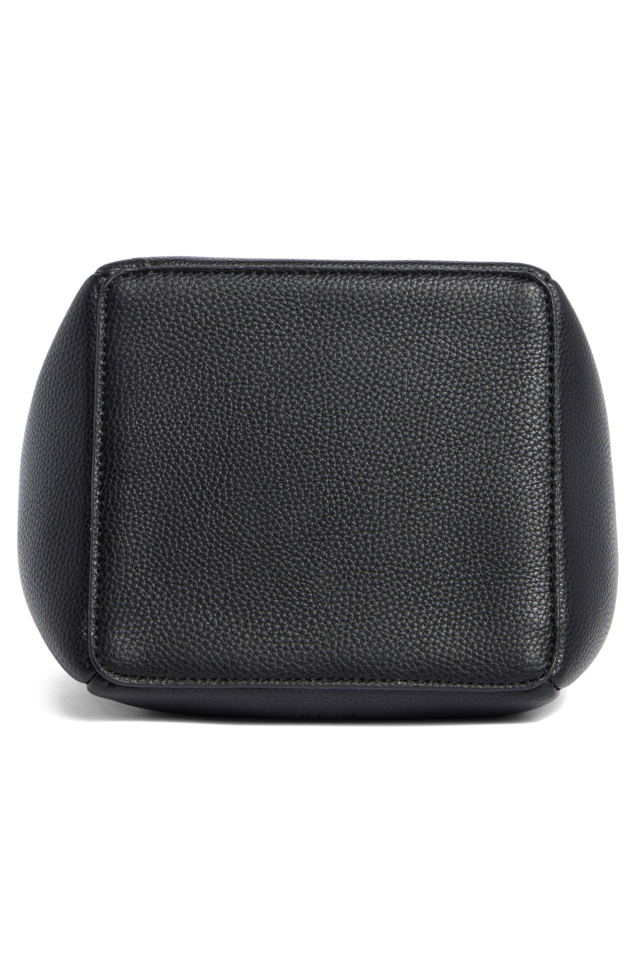 BCBG Petite Top Handle Bag with Pouch, Alternate, color, Black