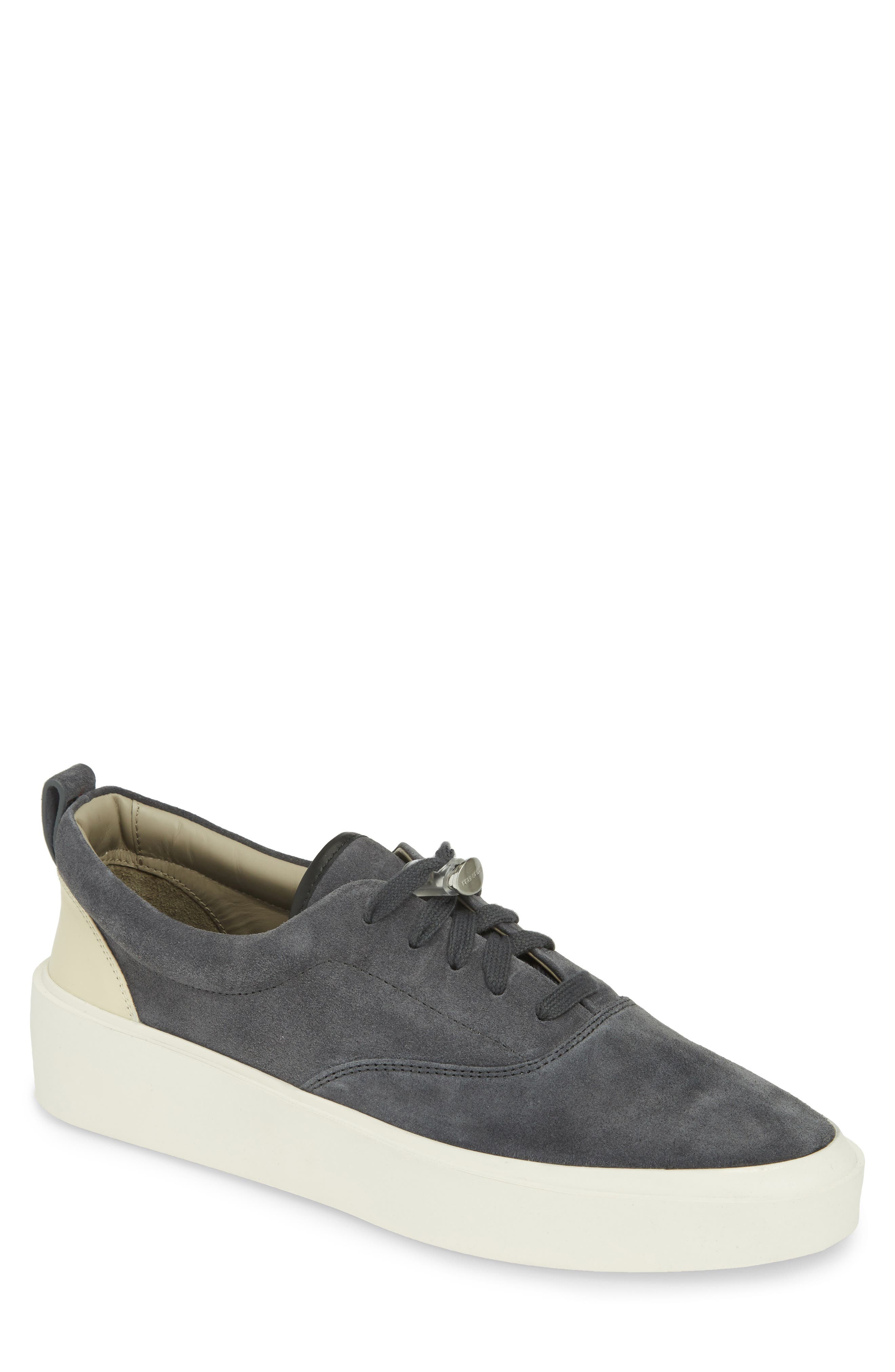 101 Low Top Sneaker, Main, color, BLACK SUEDE W/ CREAM LEATHER