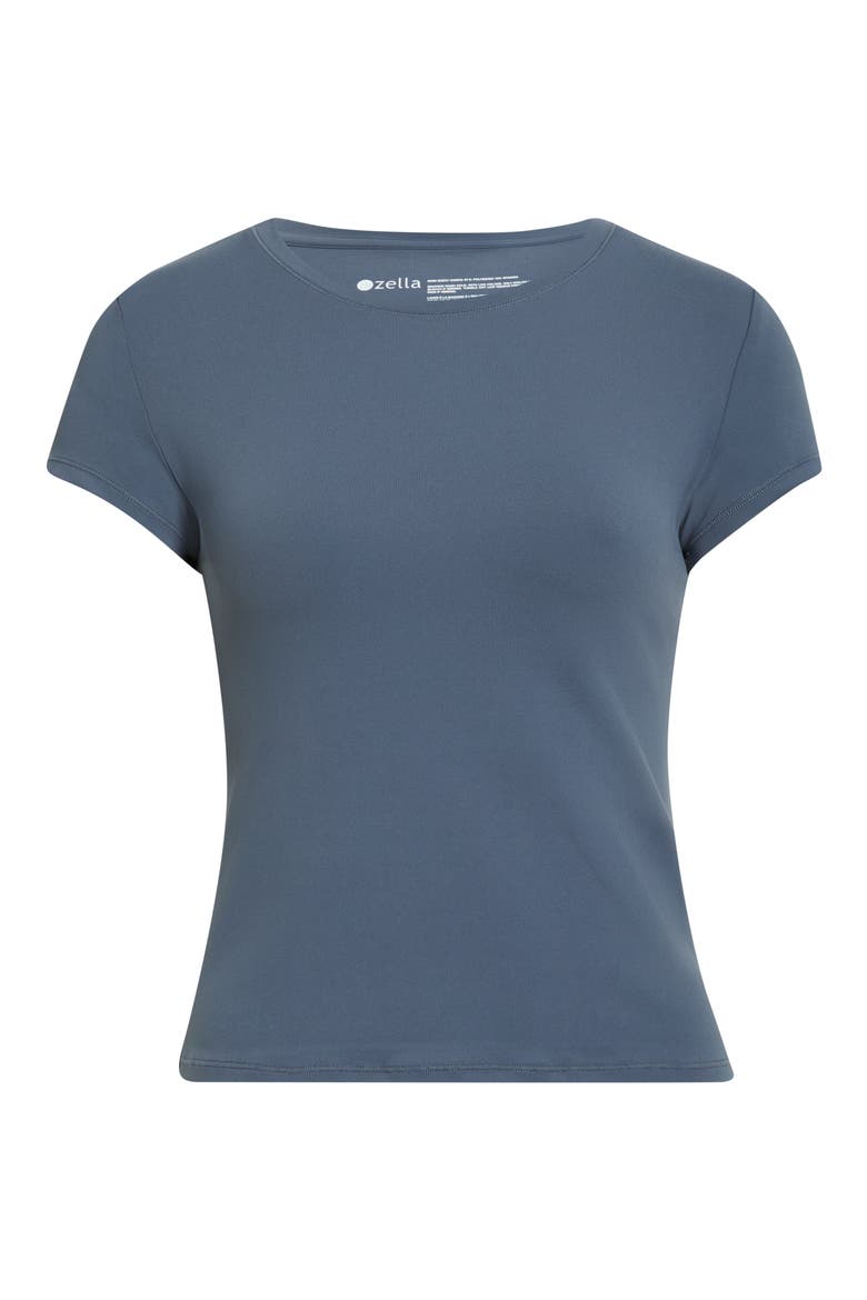Zen Fitted T-Shirt, Alternate, color, NAVY ARMADA
