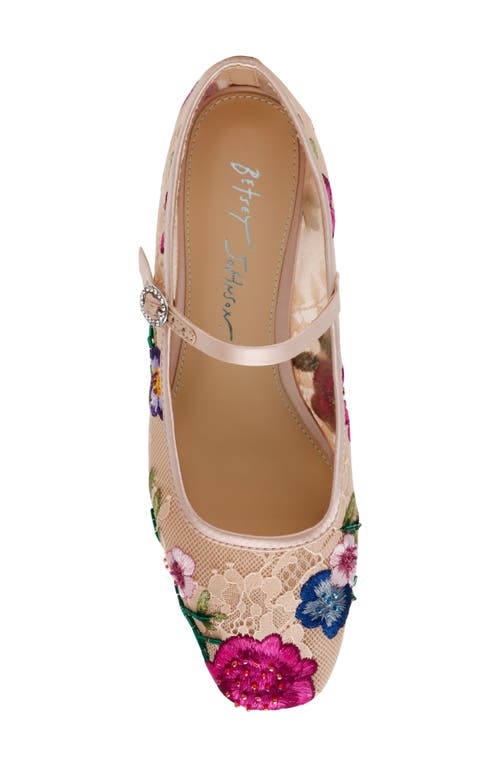 Betsey Johnson Nova Mary Jane Flat In Multi