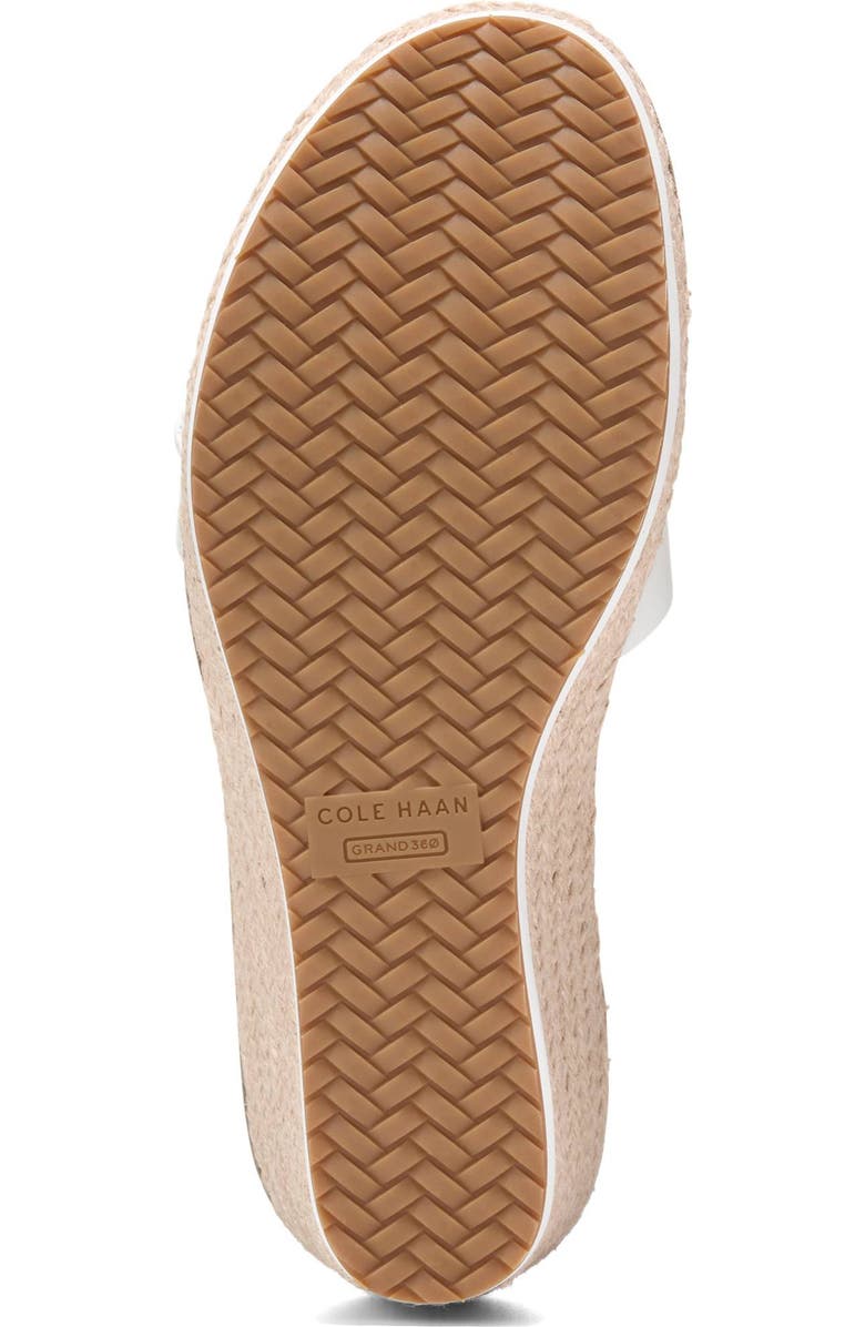 Cole Haan Ronnie Cloudfeel Espadrille Platform Wedge Sandal, Alternate, color, Powder Leather/ Natural