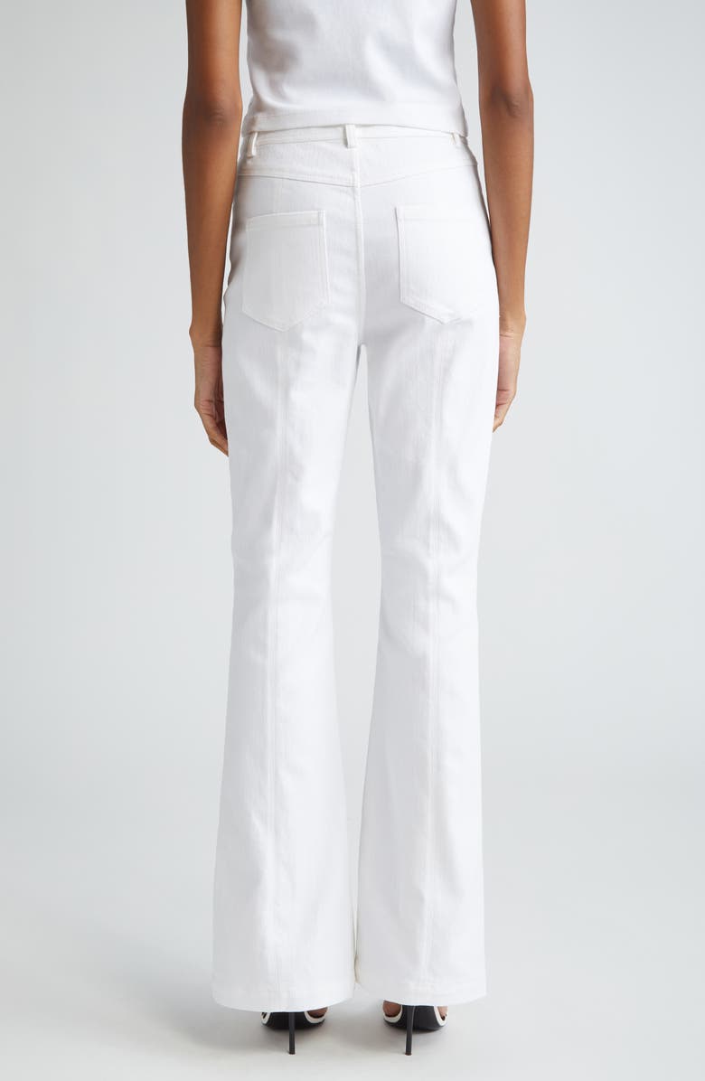 Cinq à Sept Split Hem Flare Jeans, Alternate, color, 