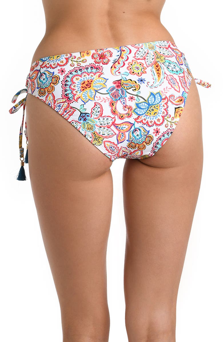 La Blanca Side Tie Hipster Bikini Bottoms, Alternate, color,