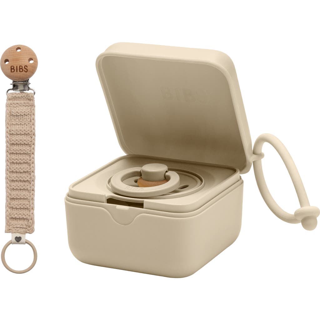 BIBS Pacifier Box & Pacifier Clip Set