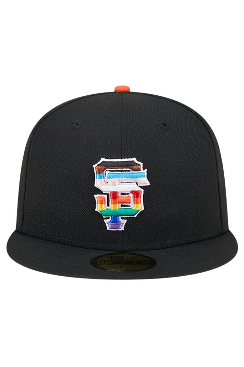 Men's New Era Black San Francisco Giants 2024 Pride On Field 59FIFTY Fitted Hat, Alternate, color, Black