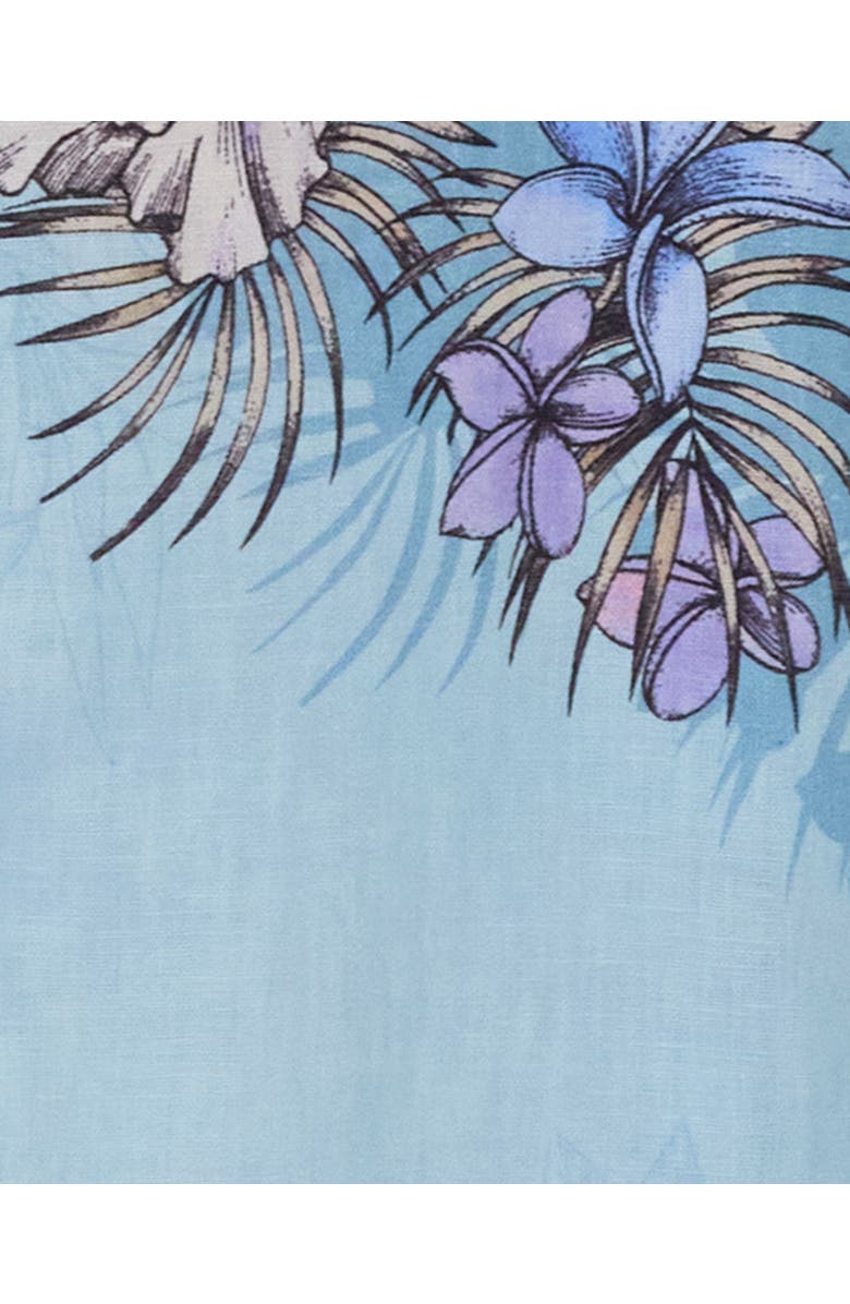 Lords of Harlech Exotic Floral Womens Drawstring Short, Alternate, color, Exotic Floral Teal