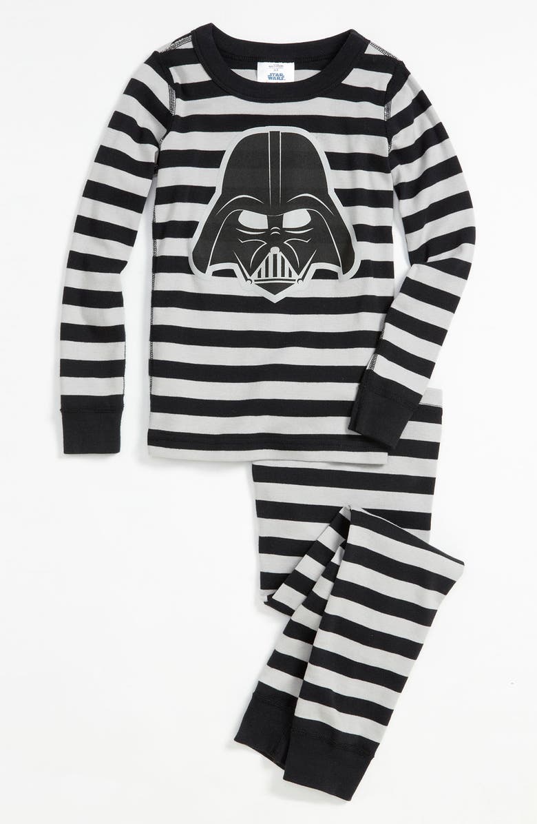 Hanna Andersson Darth Vader<sup>™</sup> Organic Cotton Fitted Two-Piece Pajamas, Main, color, 