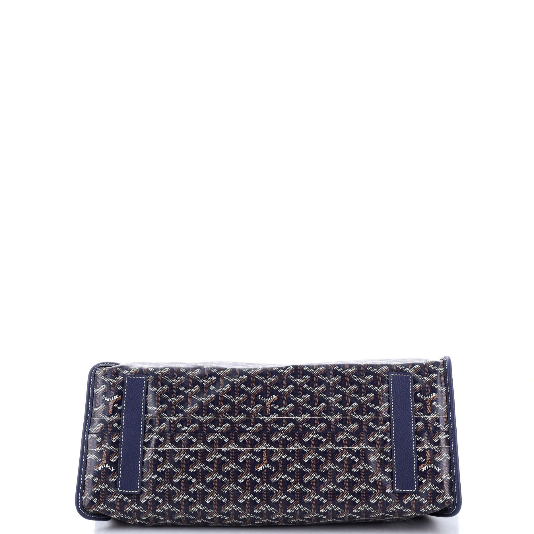 Pre-Owned Goyard Hardy Pet Carrier Coated Canvas PM, Alternate, color, Blue