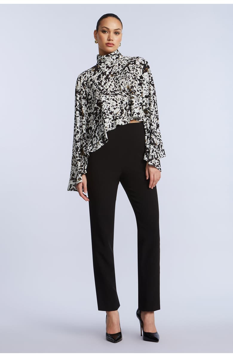 BCBGMAXAZRIA High Neck Top, Alternate, color, Dotty Print