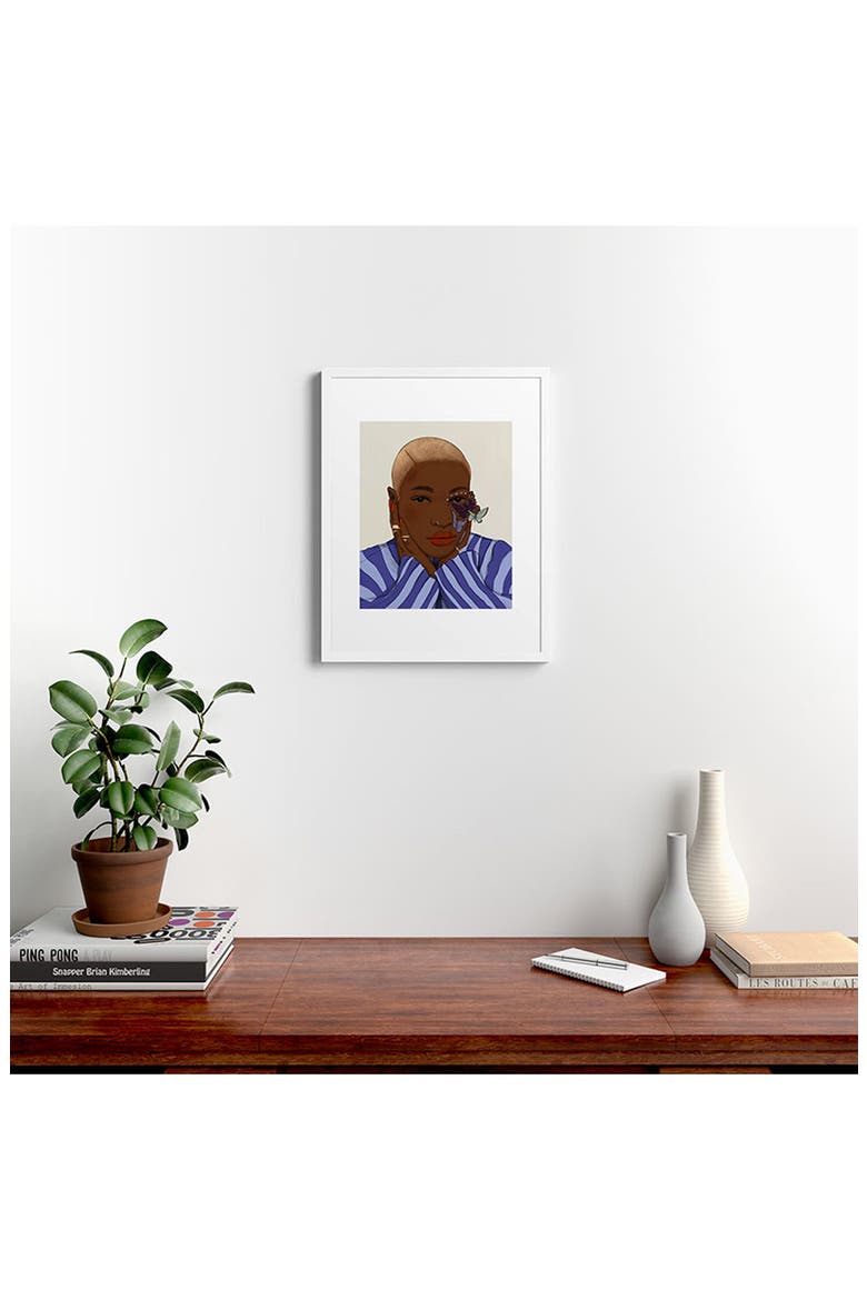 Oh My Soul Don't Be Afraid Framed Art Print, Alternate, color, WHITE FRAME