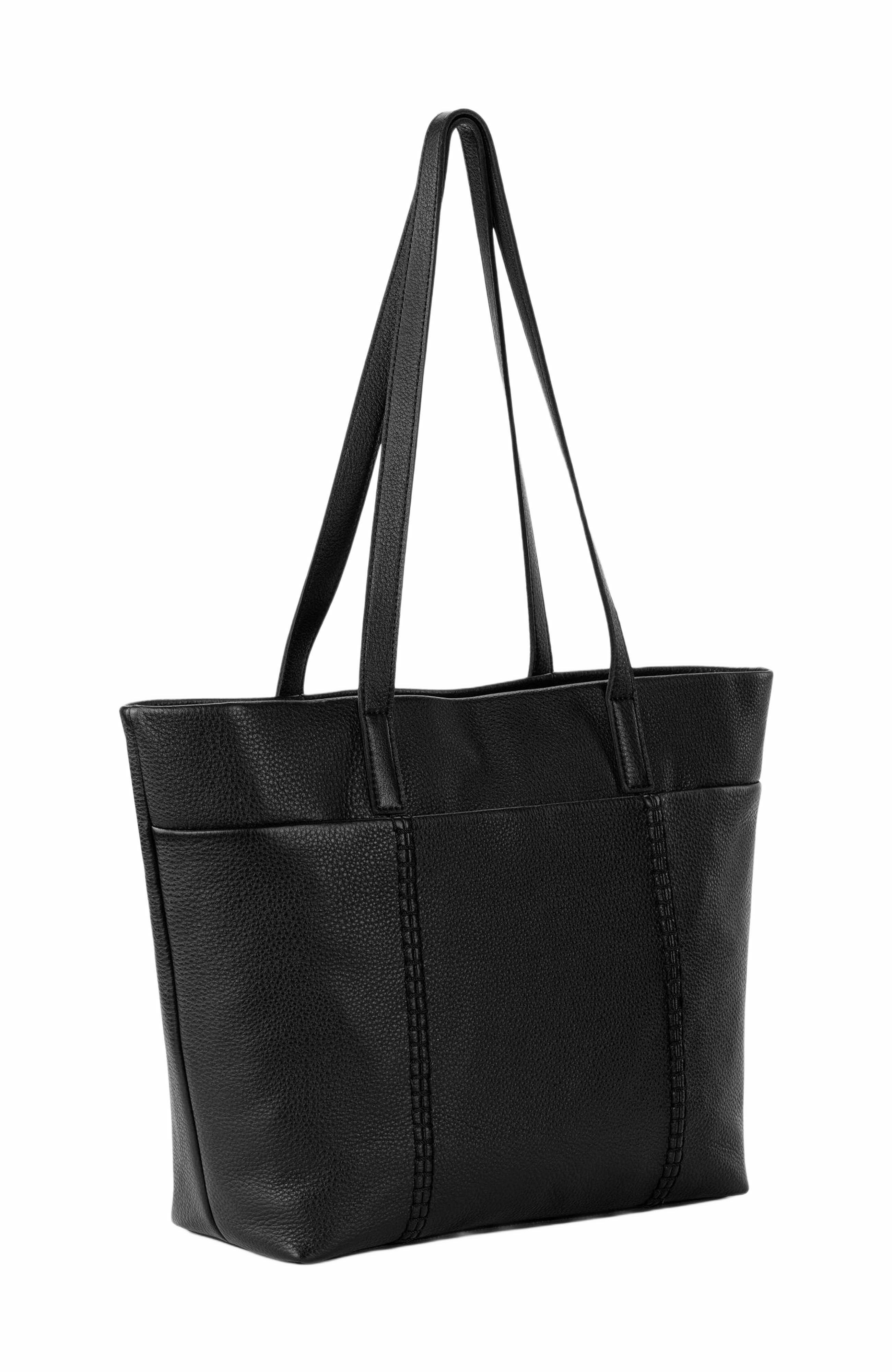 The Sak Metro Tote Bag - Leather, Alternate, color, Black