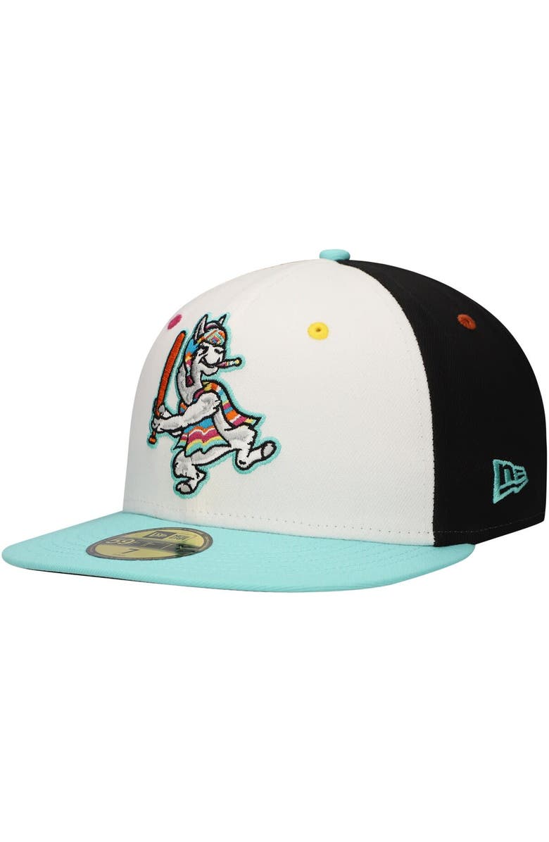 New Era Men's New Era White Llamas de Hickory Copa de la Diversión 59FIFTY Fitted Hat, Main, color, 