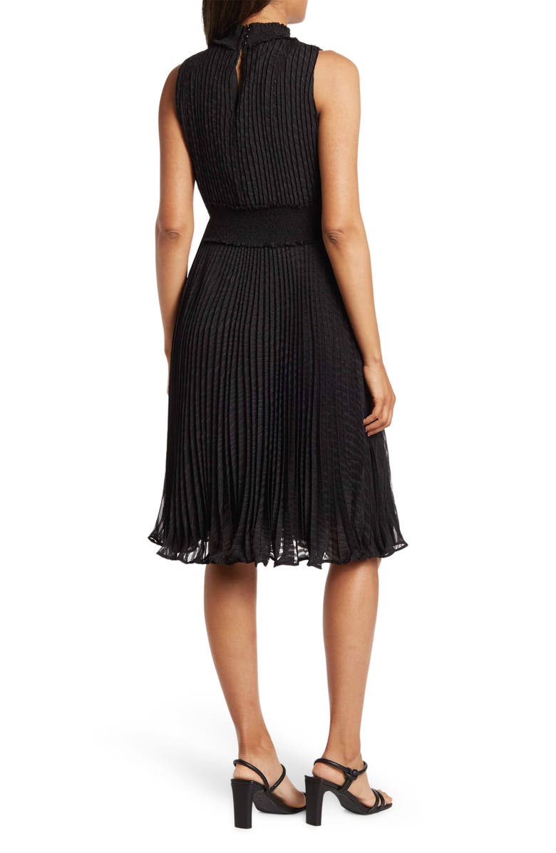 Nanette Lepore Dobby Pleat Midi Dress, Alternate, color, 