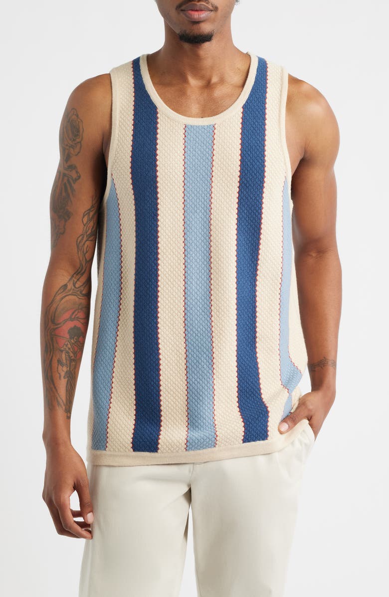 MAVRANS Strike a Match Stripe Knit Tank, Main, color, 
