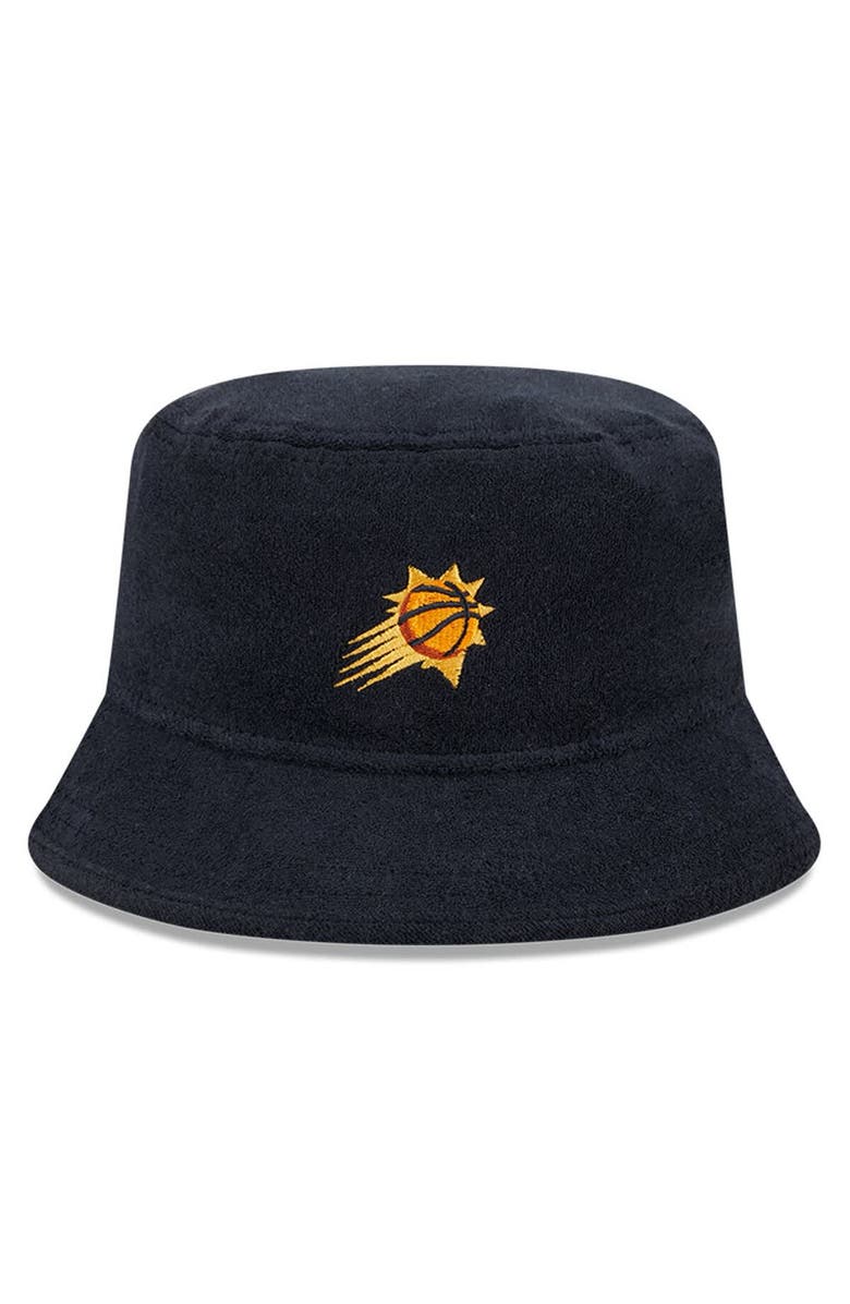 New Era Men's New Era Black Phoenix Suns Court Sport Terry Bucket Hat, Alternate, color, Black