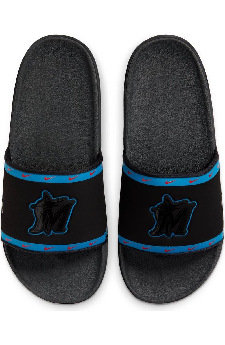 Nike Men's Nike Miami Marlins Team Off-Court Slide Sandals, Main, color,