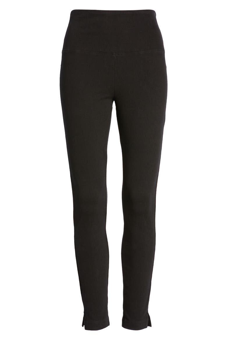 Lyssé High Waist Skinny Denim Leggings, Alternate, color, BLACK