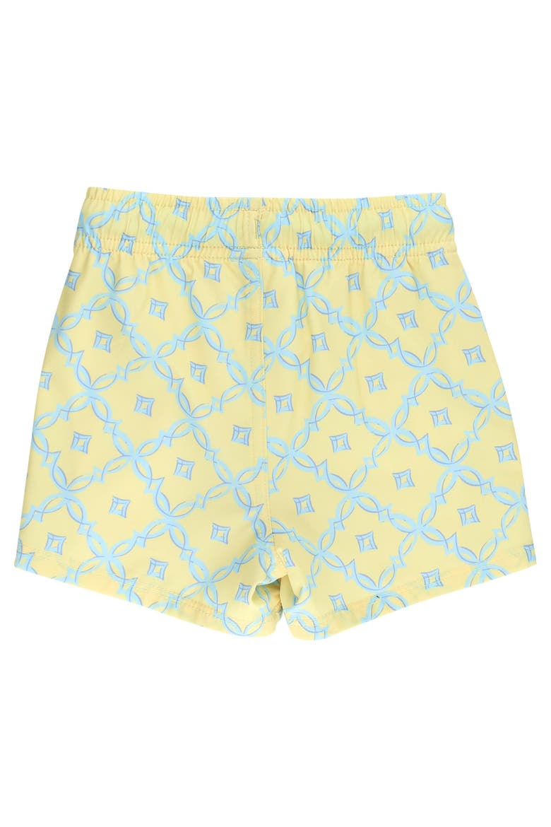 UPF50+ Sun Protected Stretch Swim Trunks, Alternate, color, Banana Coastal Charm