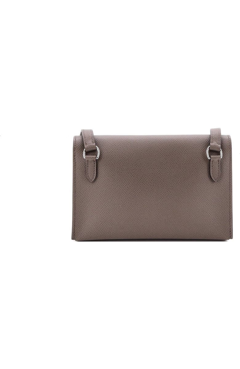 Pre-Owned Hermes Hermesnap Wallet Bag Epsom, Alternate, color, Etain