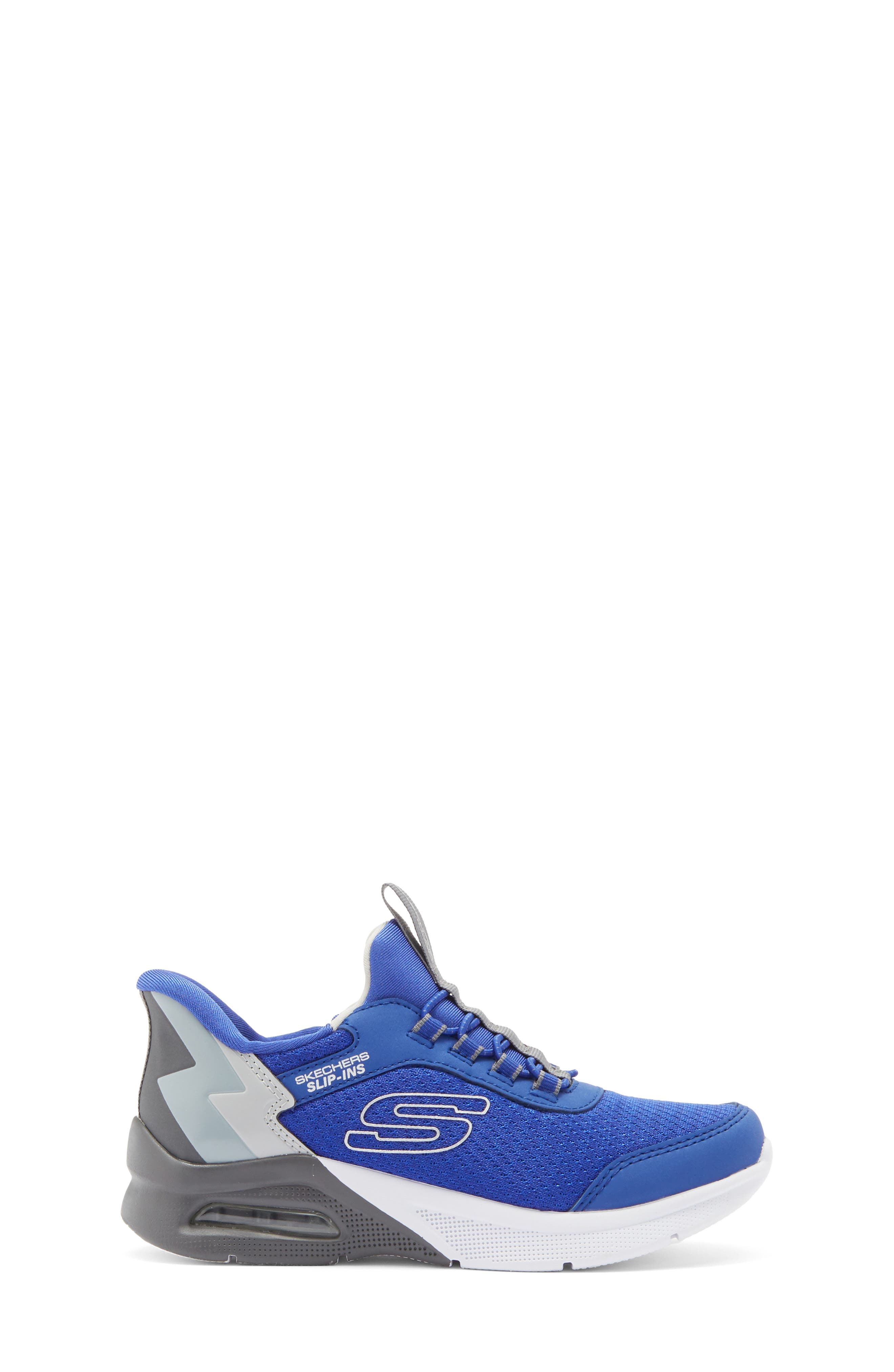 SKECHERS Kids' Microspec Max Sneaker, Alternate, color, Blue/ Grey