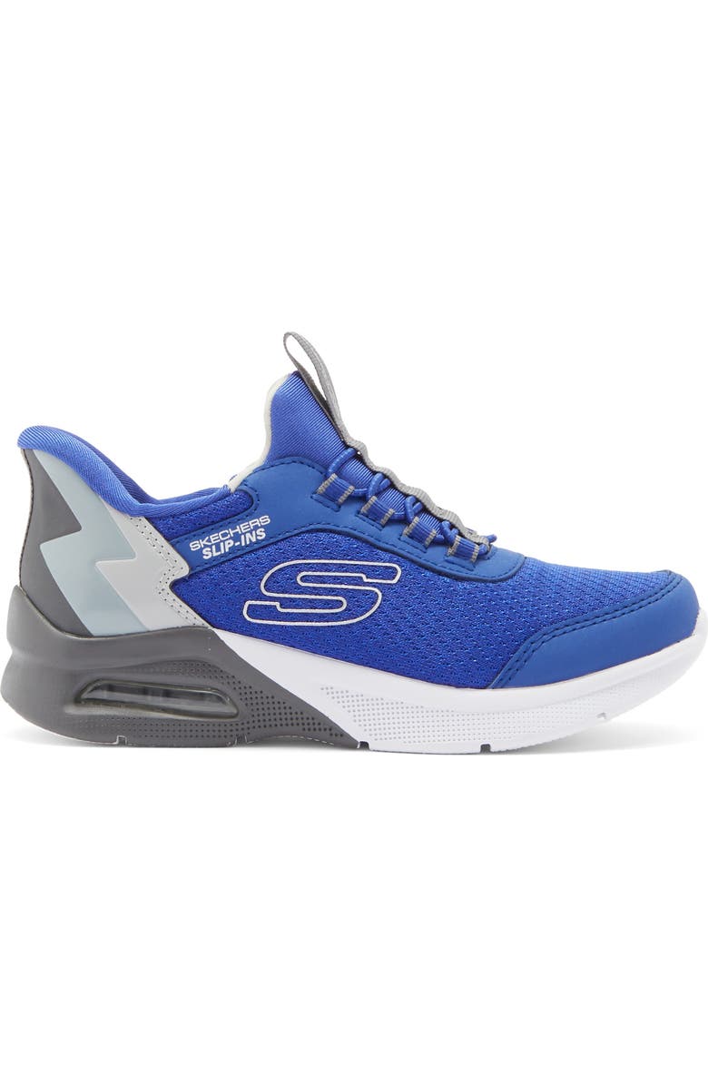 SKECHERS Kids' Microspec Max Sneaker, Alternate, color, Blue/ Grey