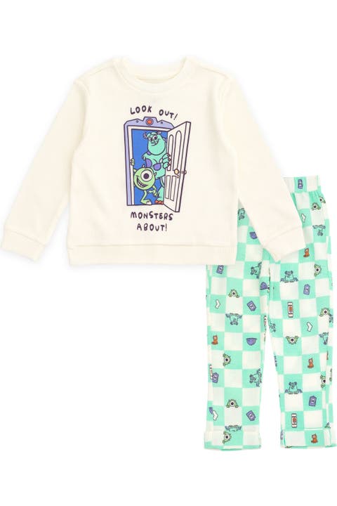 Pixar Loungewear 2-Piece Sweatshirt and Waffle Pants Set