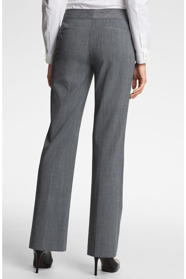 'Taylor' Cross Dye Curvy Fit Pants, Alternate, color, GREY COMBO
