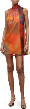 STAUD Albee Bead Detail Minidress