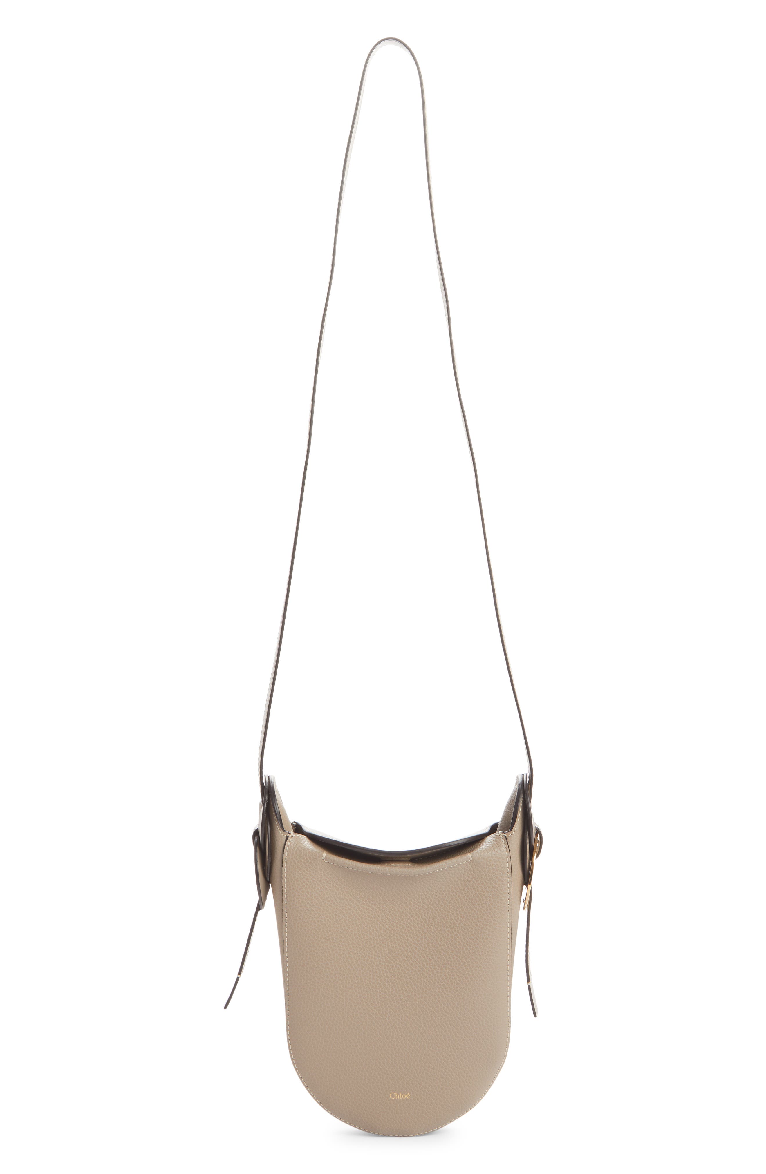 Chloé Mini Darryl Leather Shoulder Bag, Main, color, 