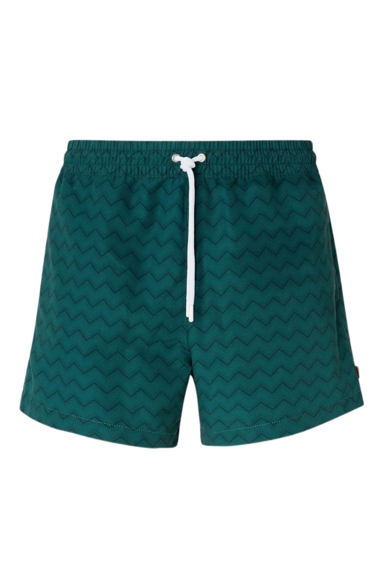 Missoni Tonal Zigzag Swim Trunks, Alternate, color, Green