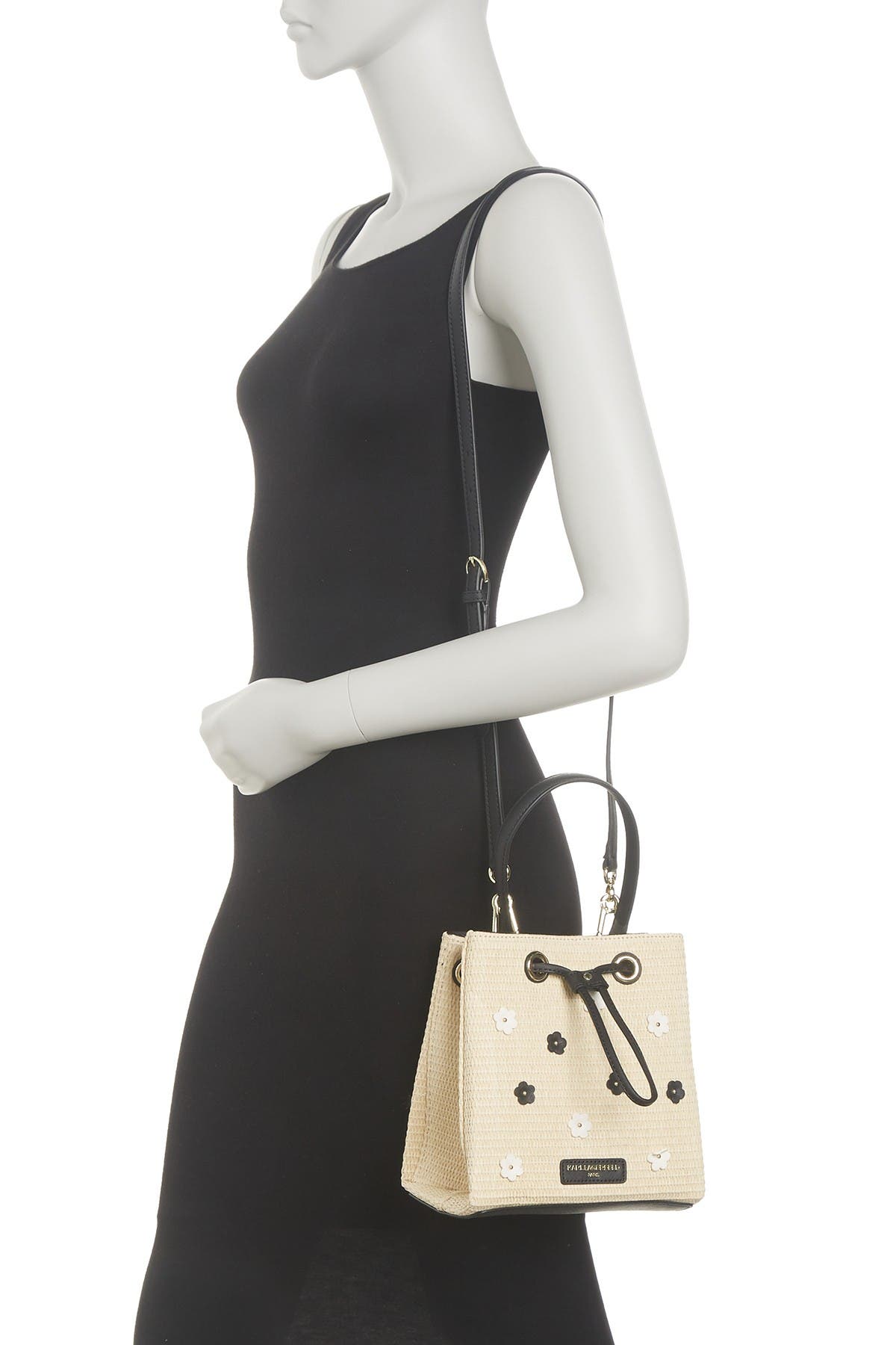 KARL LAGERFELD PARIS Tess Bucket Bag, Main, color, 