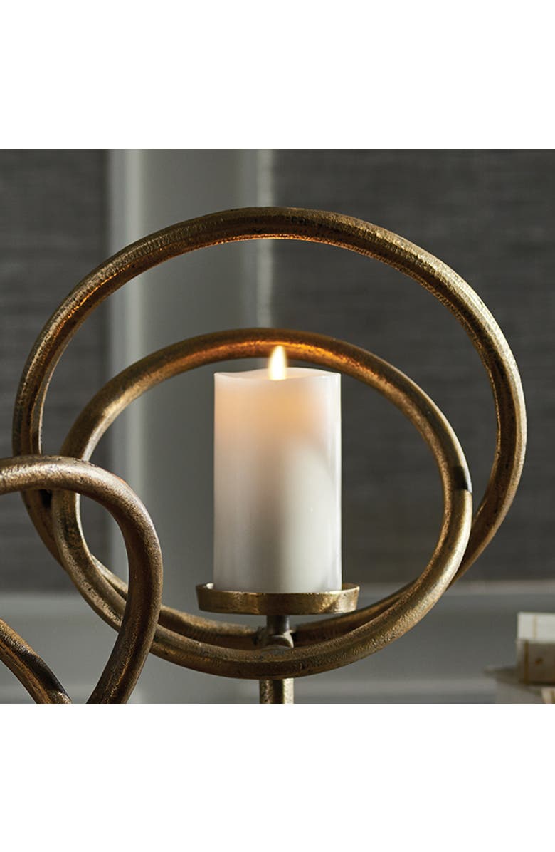 Napa Home & Garden Da Vinci Candleholder 15", Alternate, color, Gold