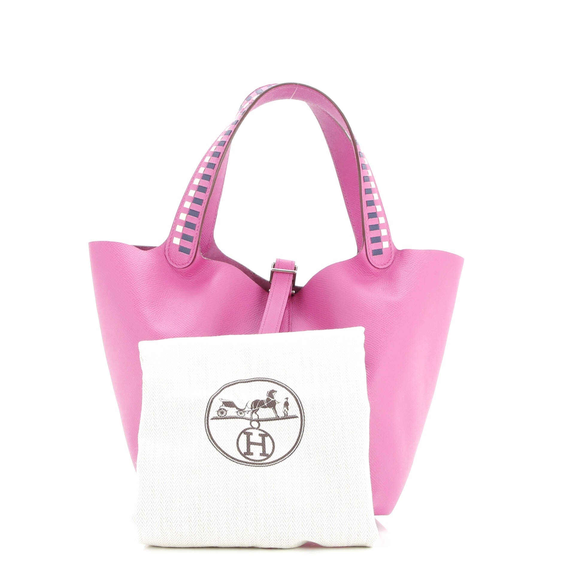 Pre-Owned Hermes Picotin Lock Bag Tressage Epsom MM, Alternate, color, 