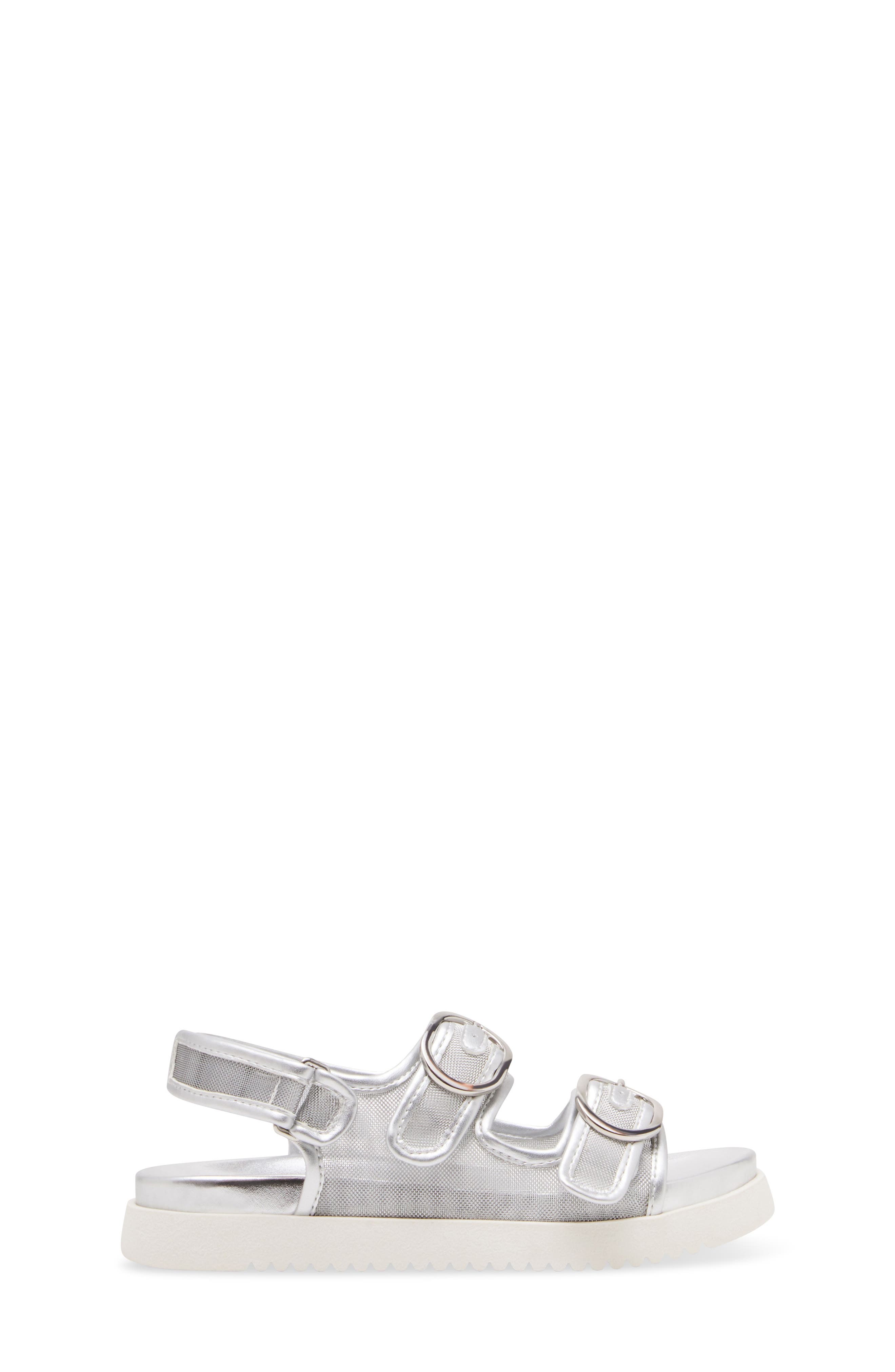 Steve Madden Kids' Jkit Slingback Sandal, Alternate, color, Silver