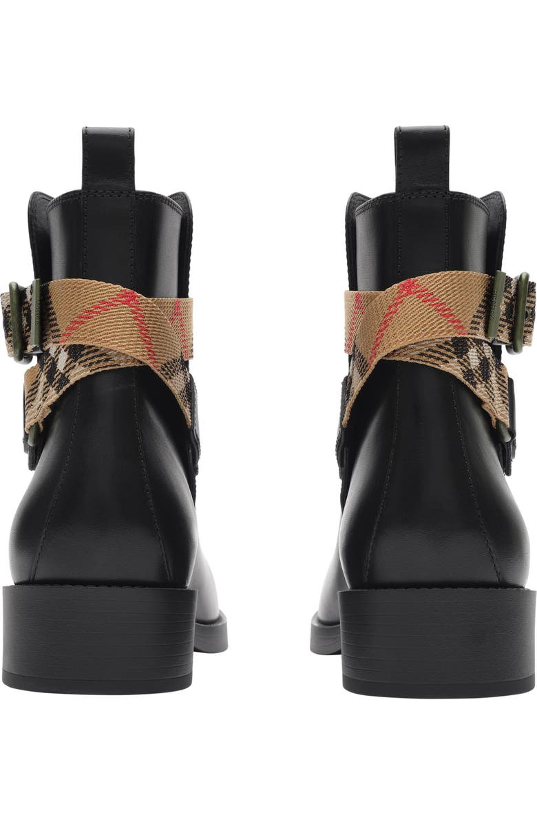 Burberry Huntley Belted Bootie, Alternate, color, Black