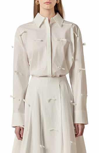 English Factory Bow Detail Tunic Shirt
