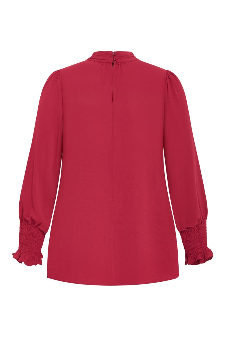 Iris Keyhole Top, Alternate, color, RUBY